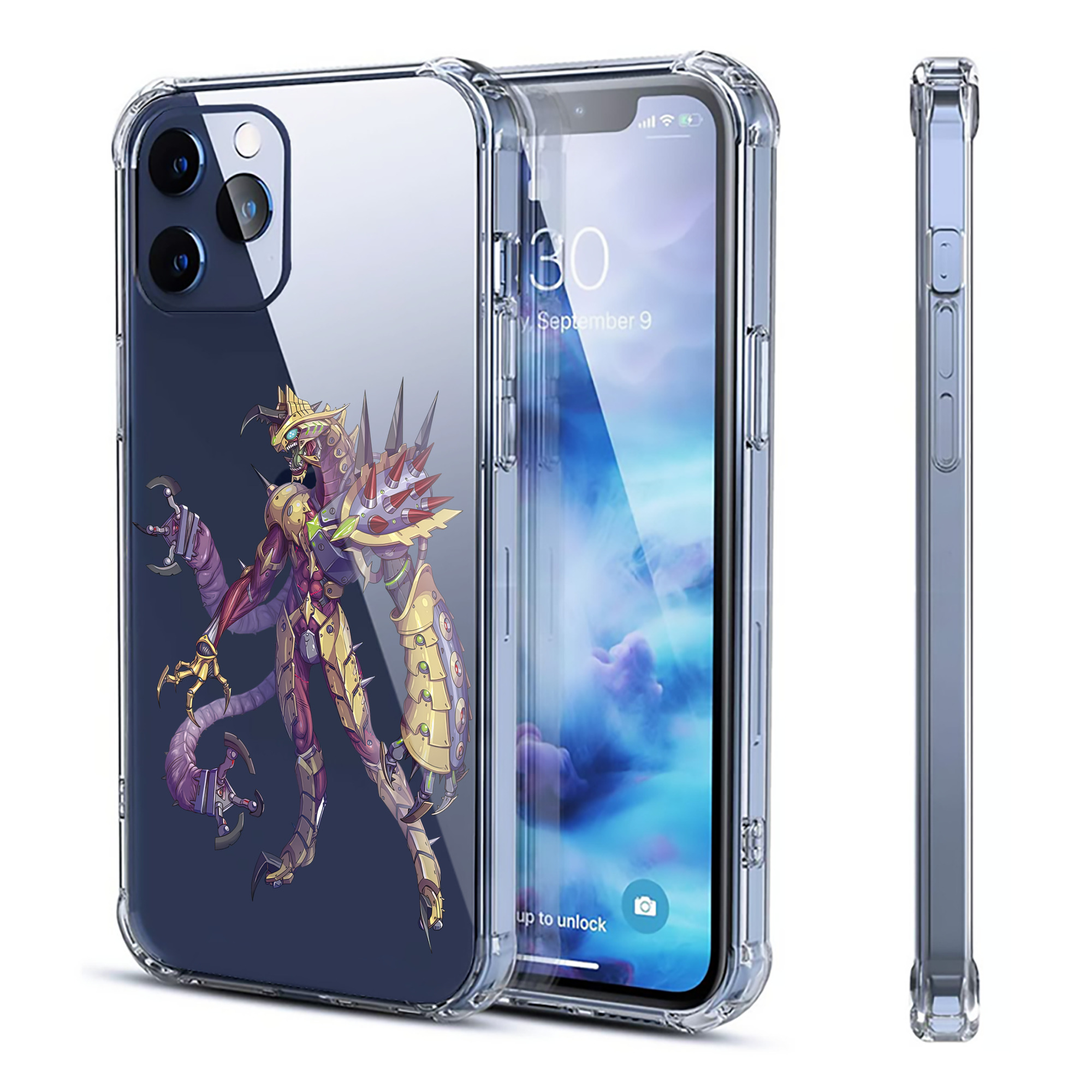 （画像用） ウルトラマン Ultraman 【iPhone 12シリーズ対応】透明スマホケース（クリアソフトケース）